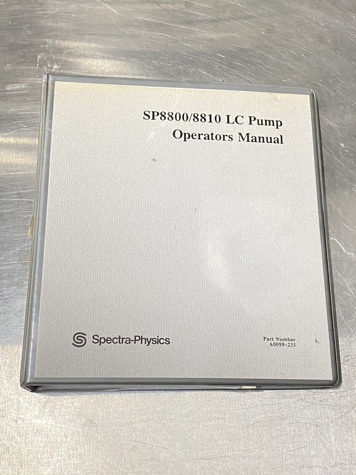 Spectra-Physics SP 8800 8810 LC Pump - Users Guide / Instruction Manual