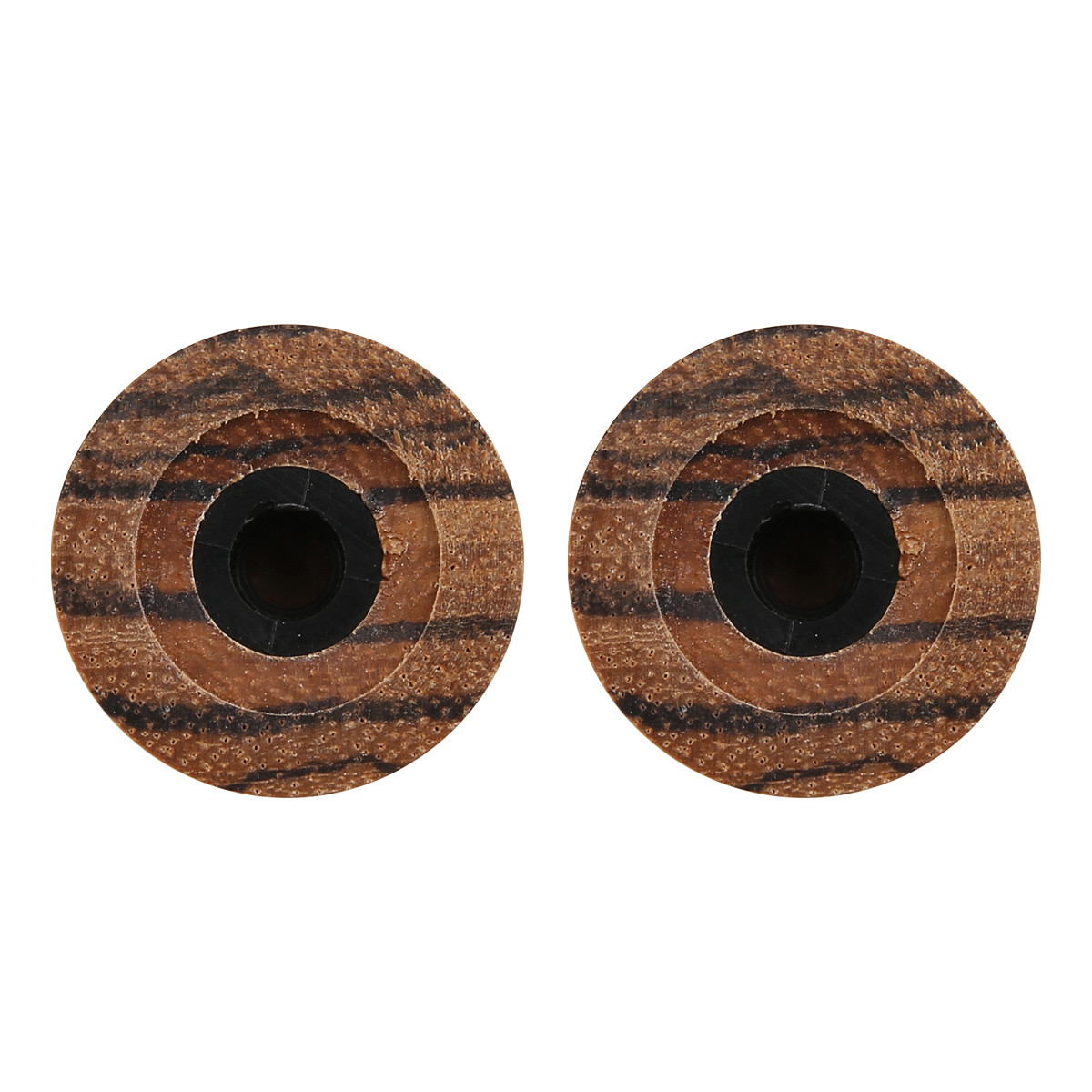 4pcs Zebra Wooden Knobs ST LP Style Bell Knobs Guitar Bass Top Hat Knob 1-10