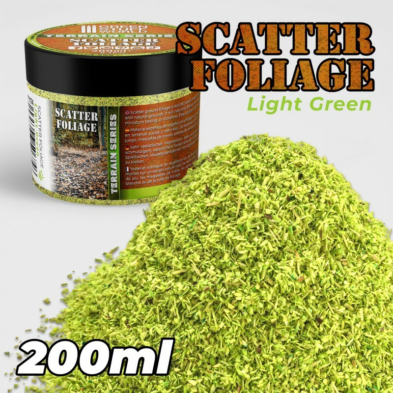 Scatter Foliage - Light Green - 200 ml - Scenery Grass leaves diorama bases