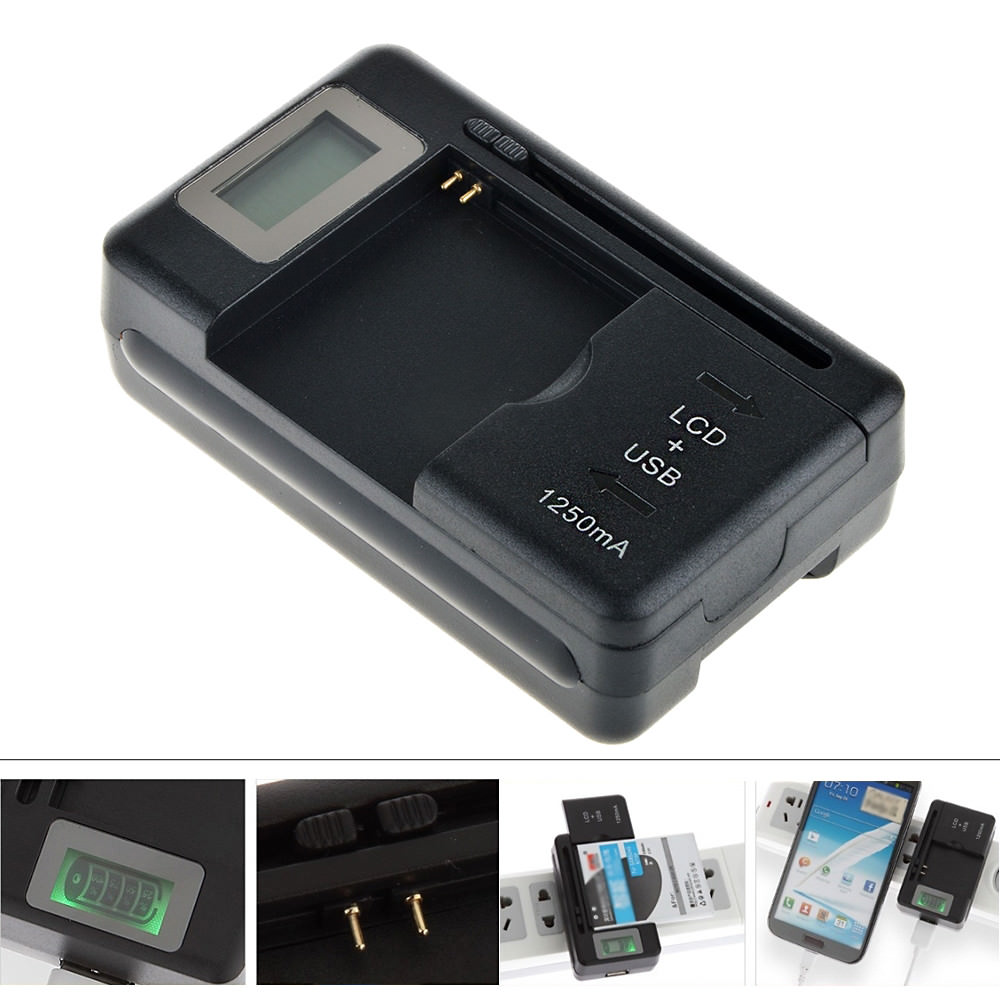 LCD Battery Charger Adapter for Samsung AB463446BU D730 E210 E250 E251 E380