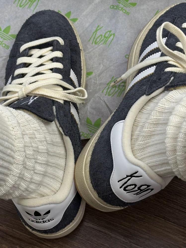 Korn × adida s Originals Campus 2 Black / White / Gum IF4282 Men's