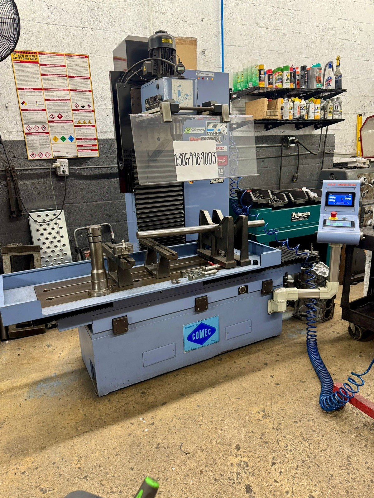 COMEC ACF 200.CNC CYLINDER BORING-RESURFACING MACHINE