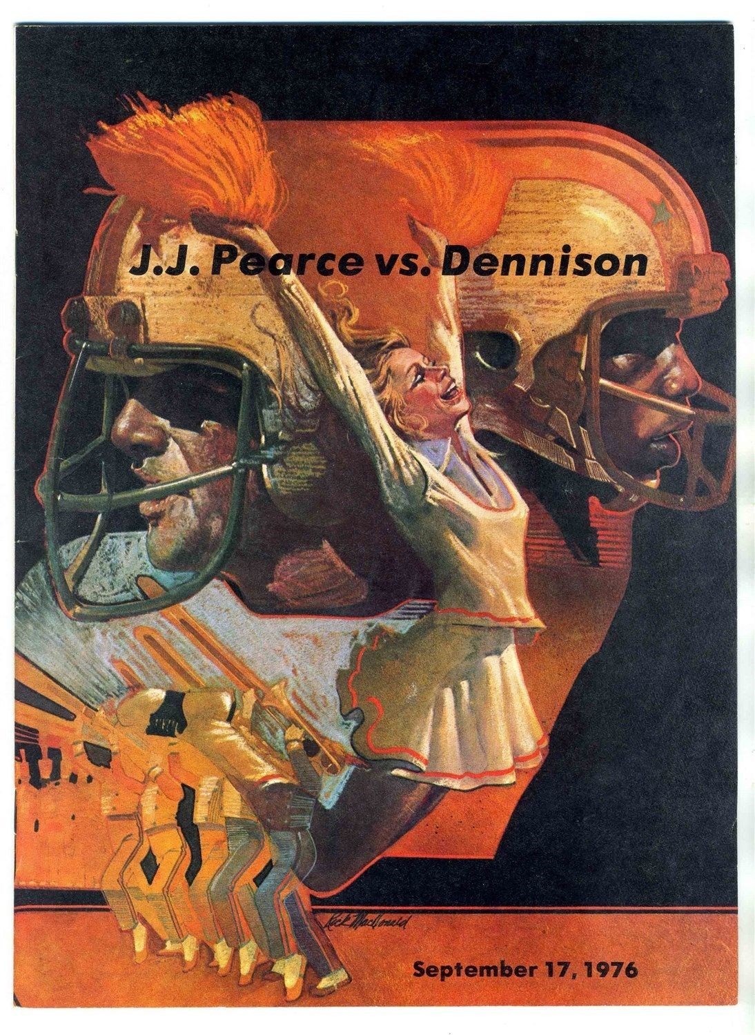 J J Pearce High School Richardson vs Dennison High School Football Program 1976