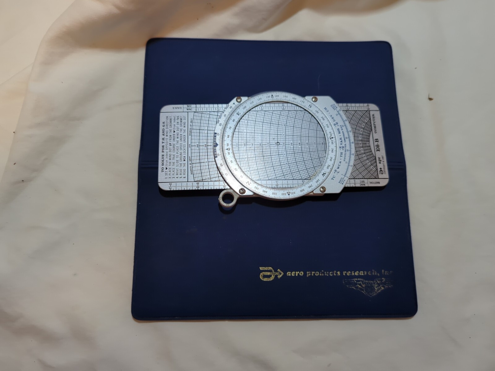 Flight Computer APR E6-B Complete Instruction Manual Aero Products Case Vintage