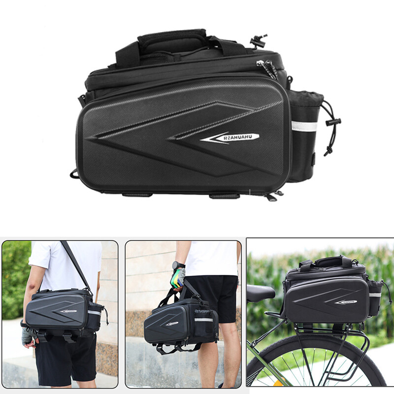 Bicycle MTB Bike Large Capacity Cycling Rear Rack Seat Frame Tail Shoulder Bag