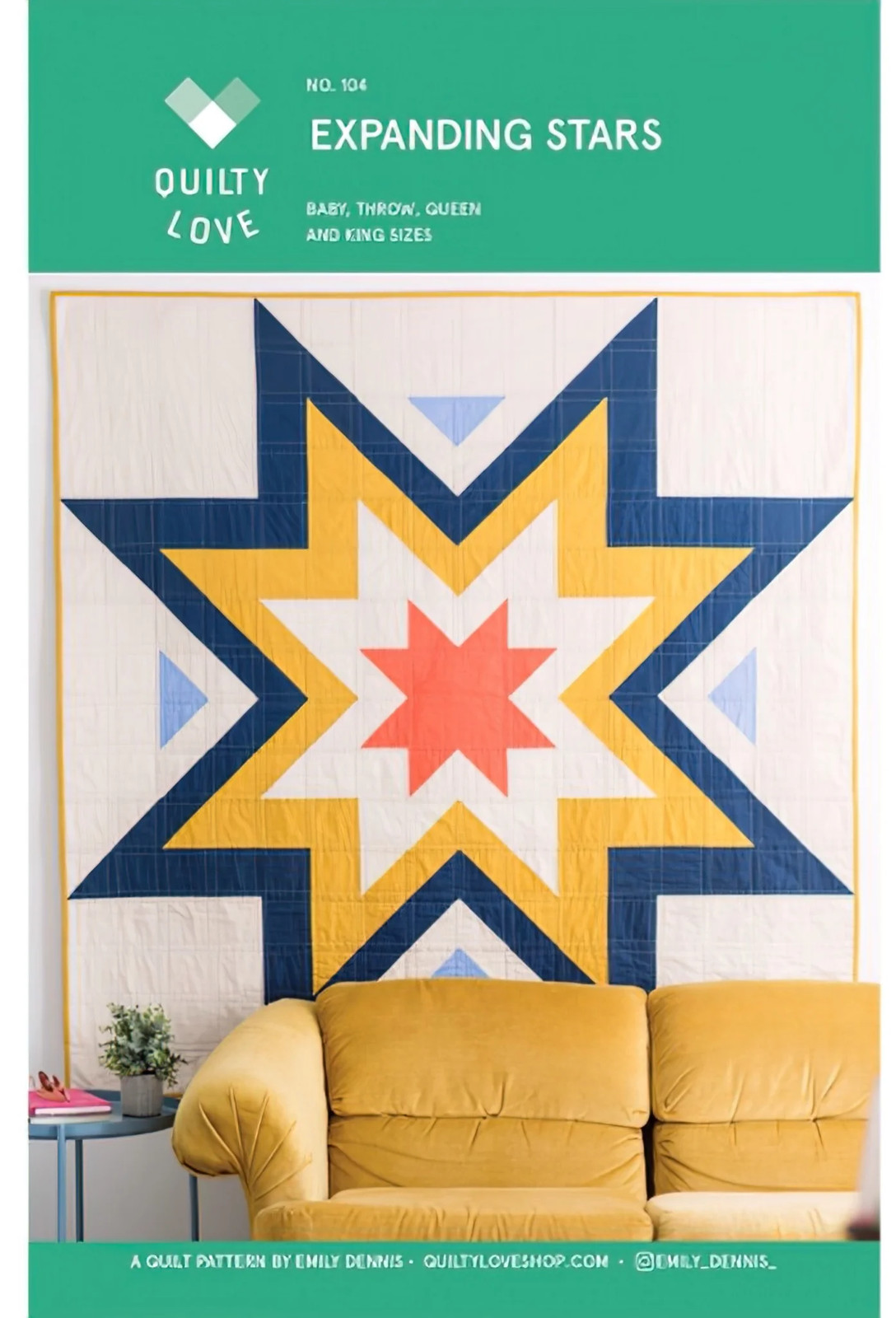 Expanding Stars Quilt Pattern by Quilty Love