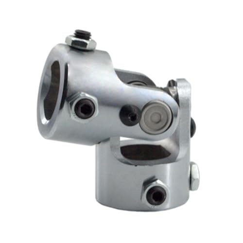 1" DD x 1" DD Steering Universal U-Joint Black Single U Joint Coupler Shaft