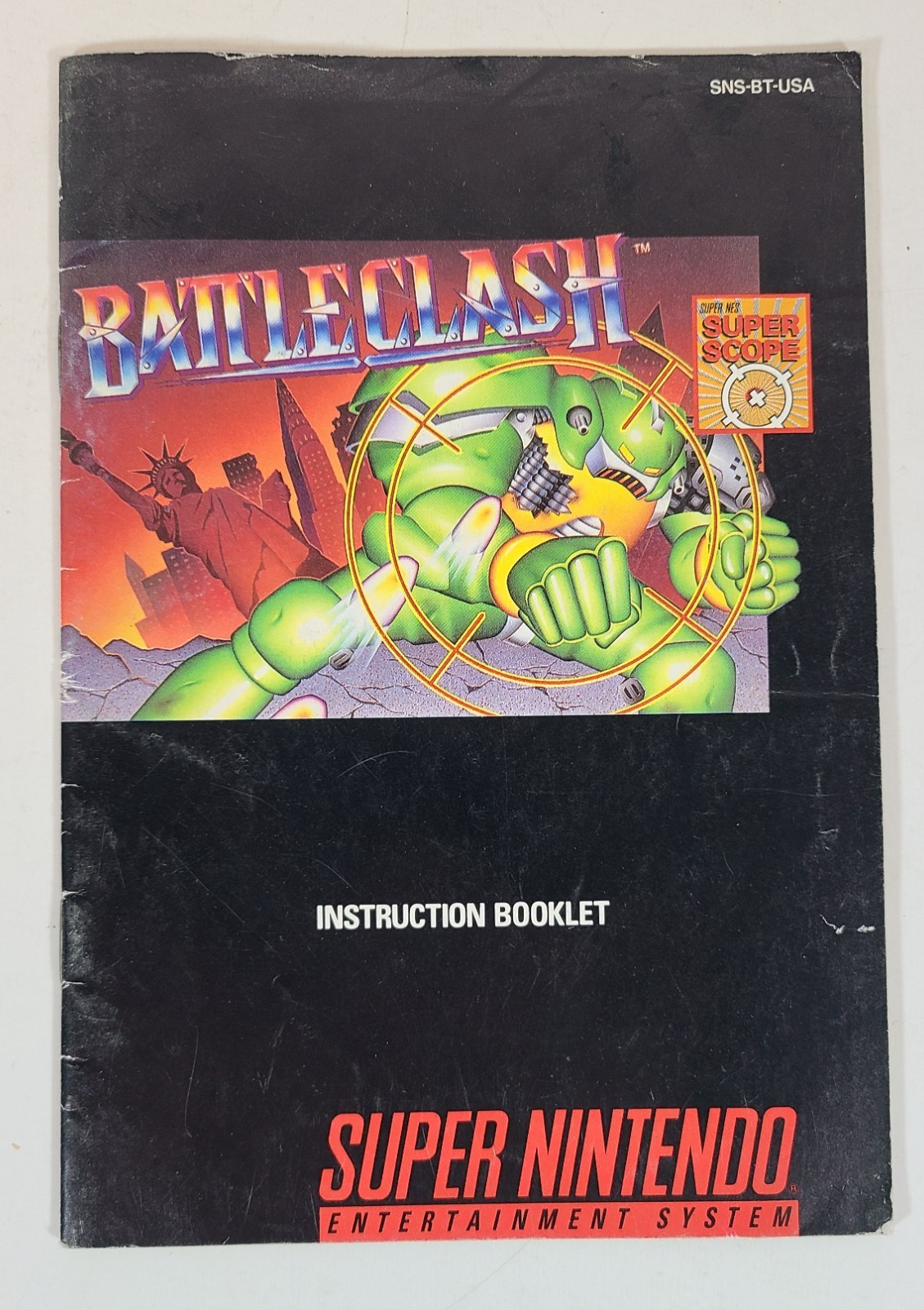 Battle Clash ~ Super Nintendo ~ SNES ~ MANUAL ONLY