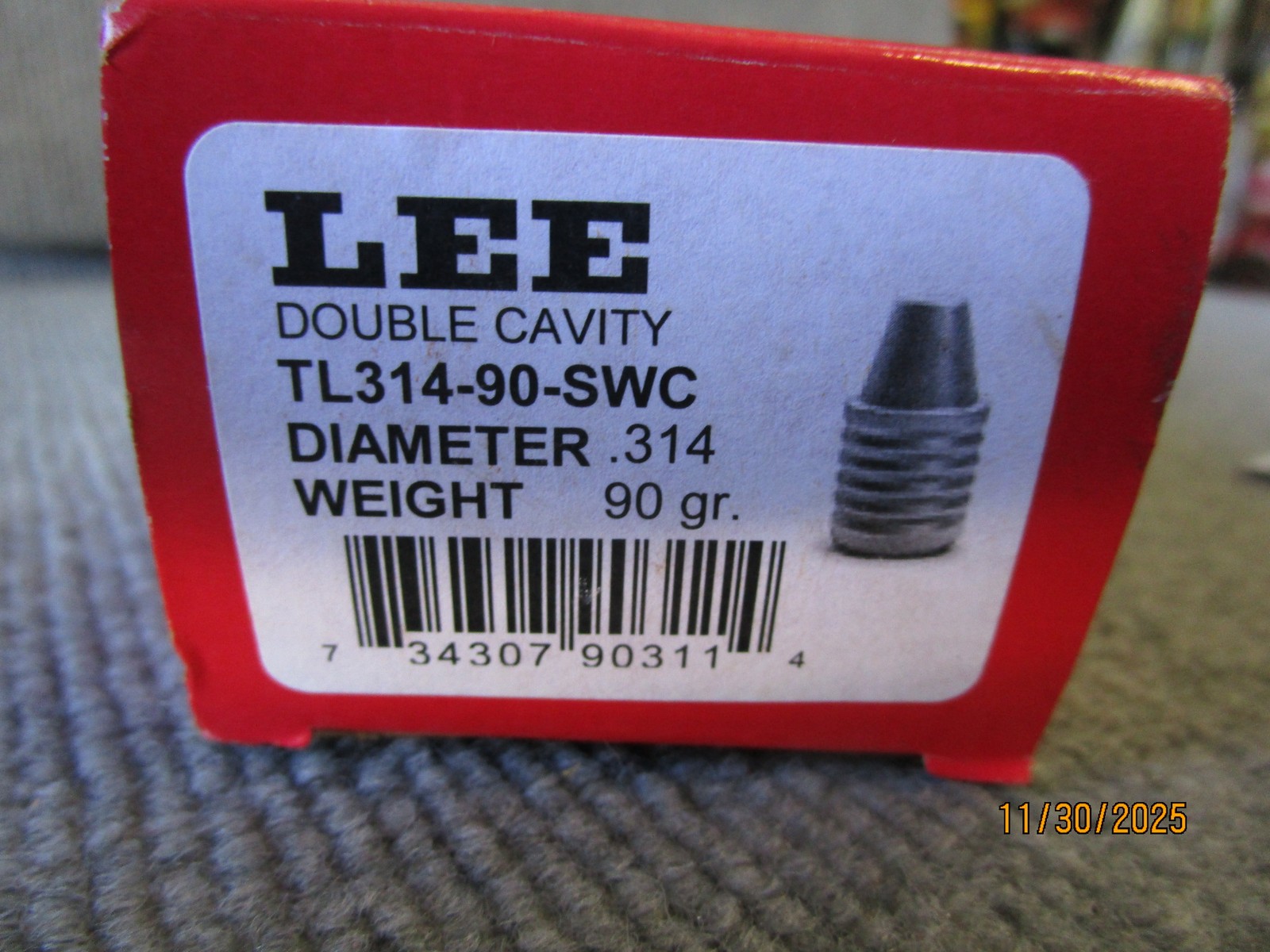 Lee TL314-90SWC Bullet Mold 90311 New