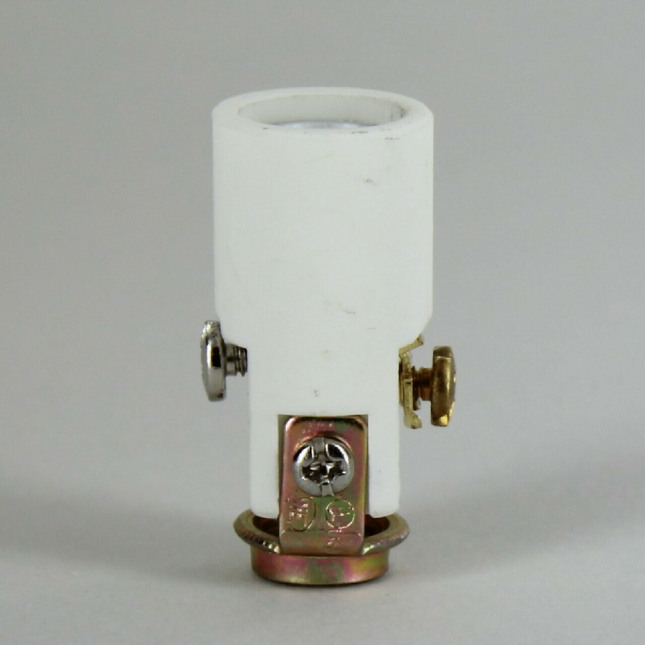 NEW: Bronze Finish Brass E-12 Candelabra Socket with Porcelain Interior