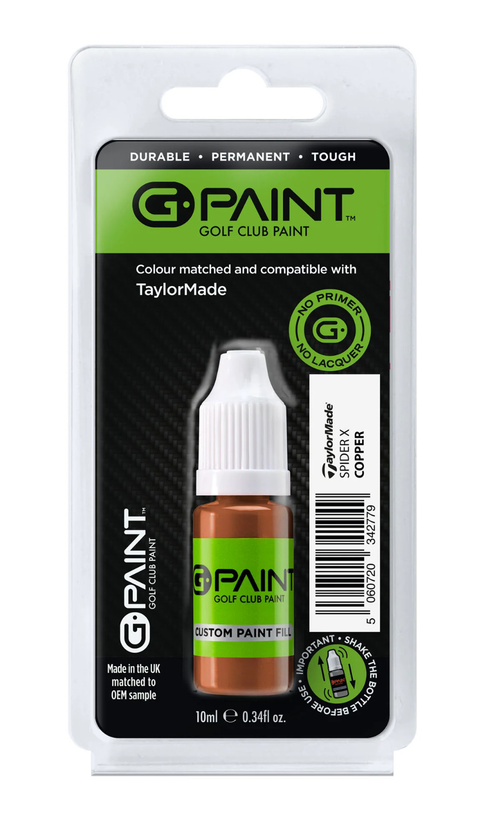 G-Paint Golf Club Paint - Taylormade Spider X -COPPER- TaylorMade Touch-Up Paint
