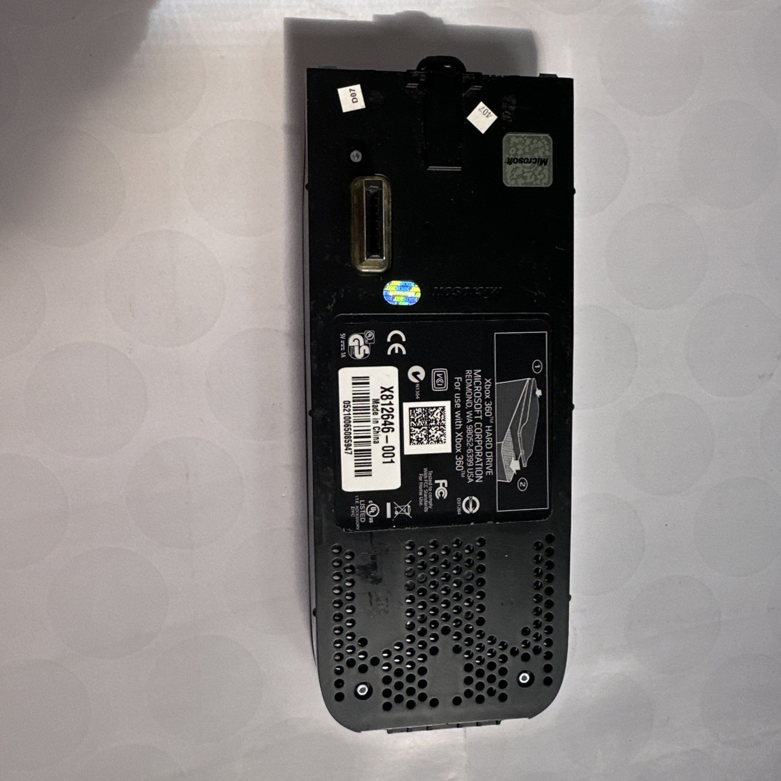 (#30). OEM Microsoft Xbox 360 120GB HDD Black Hard Drive X812646-001