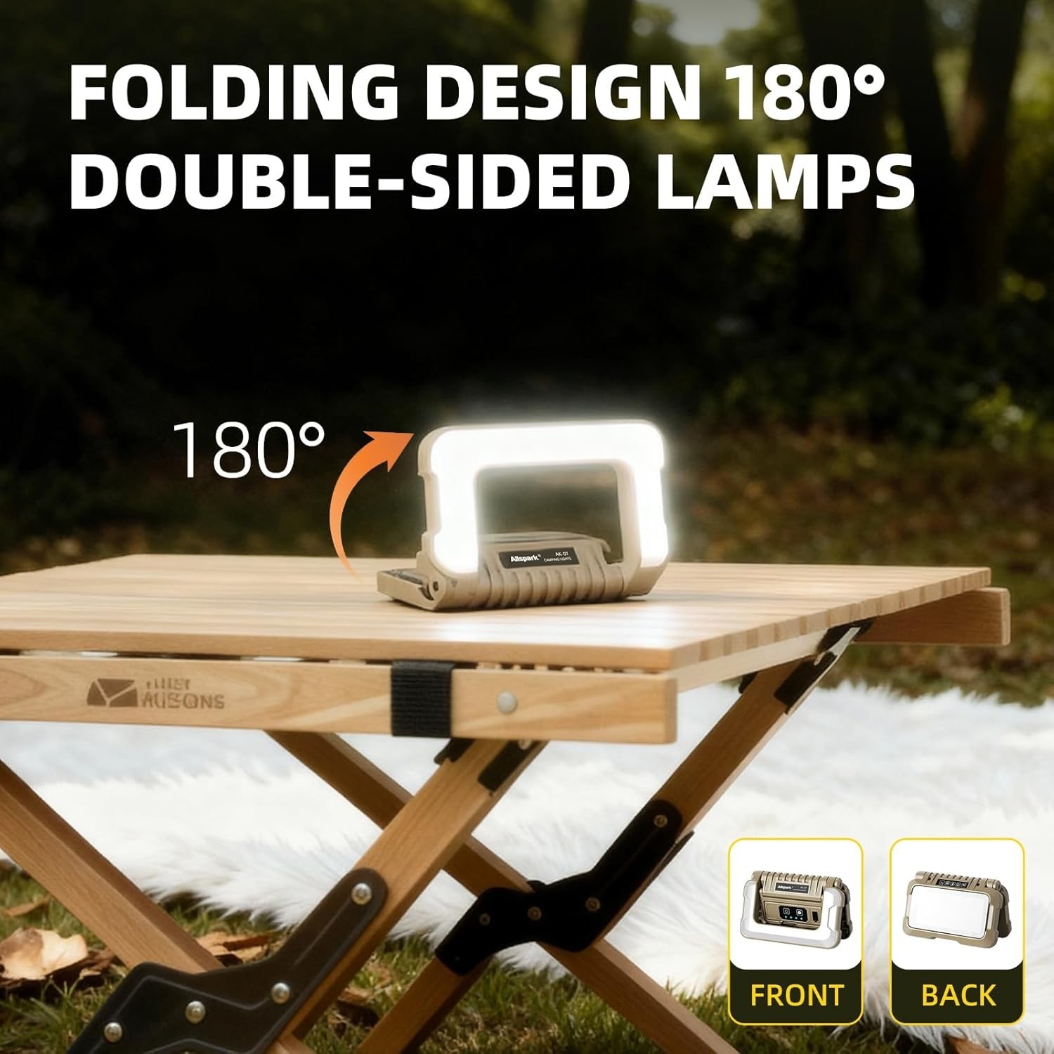 Camping Lantern Flashlight Solar USB Rechargeable LED Light Emergency Lamp