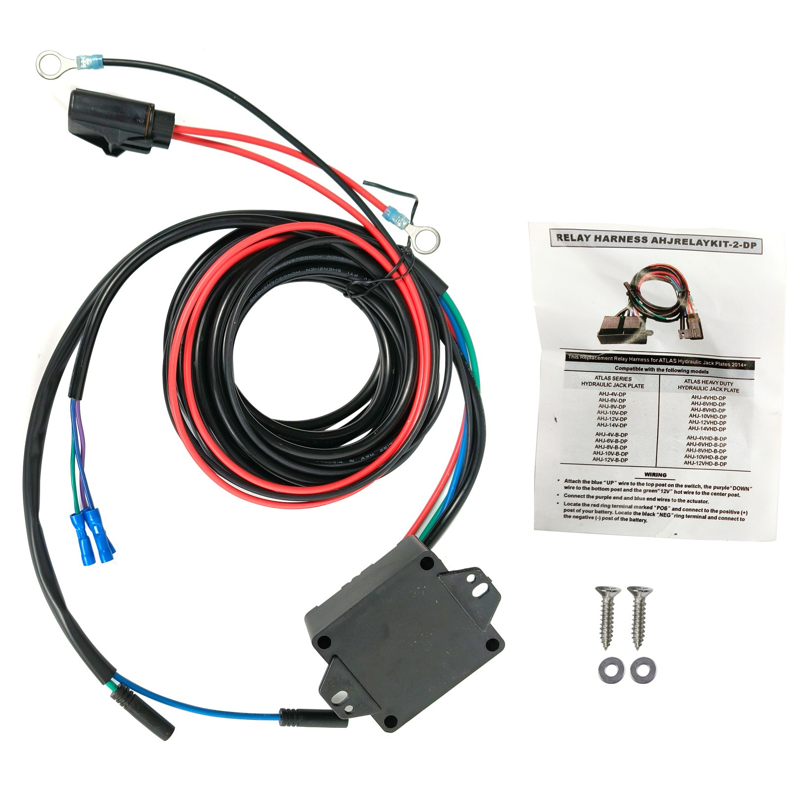 For Atlas Hydraulic Plate, Replace AHJRELAYKIT-2-DP Replacement Relay Harness