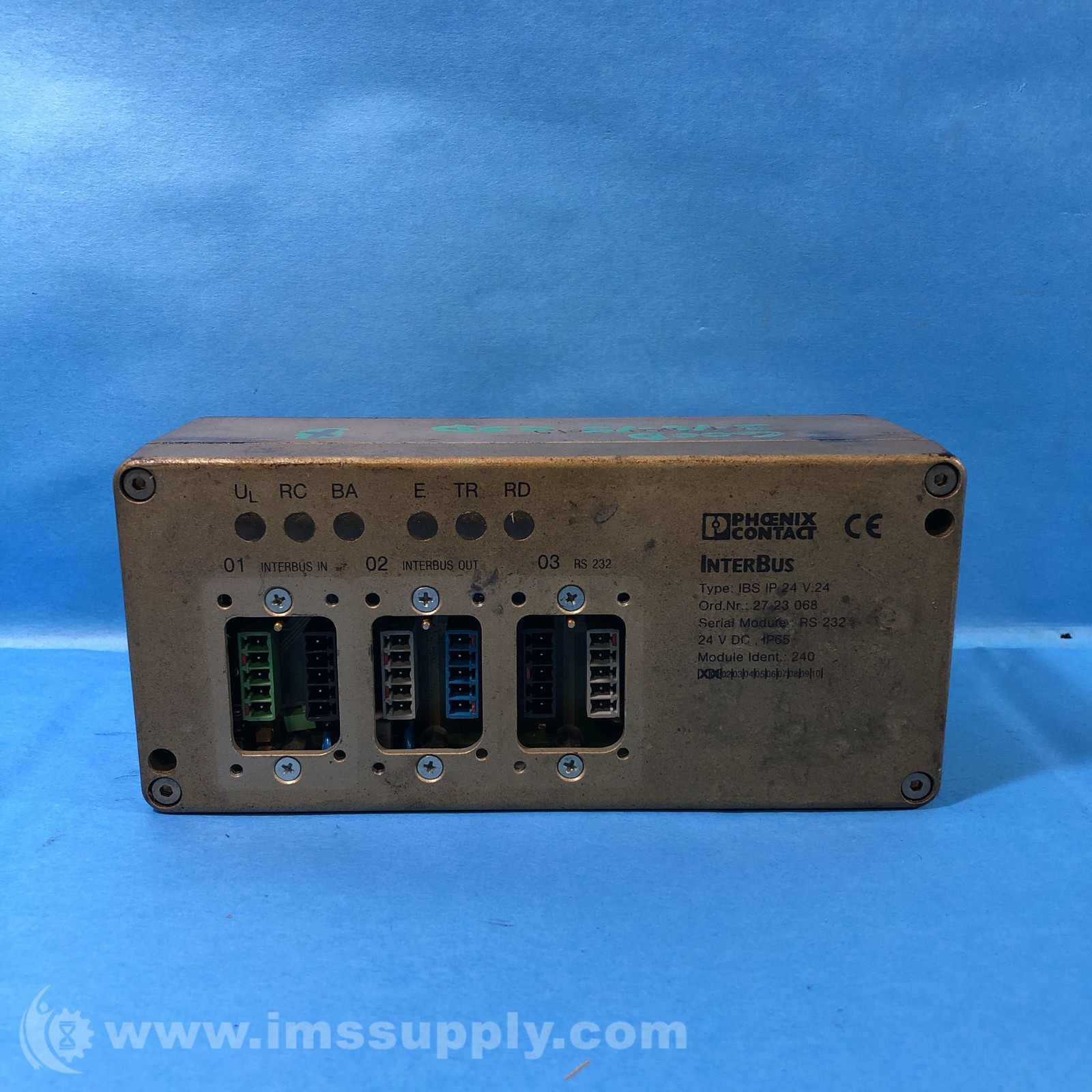 Phoenix Contact IBS IP 24 V.24 Color Gold Interbus Interface USIP