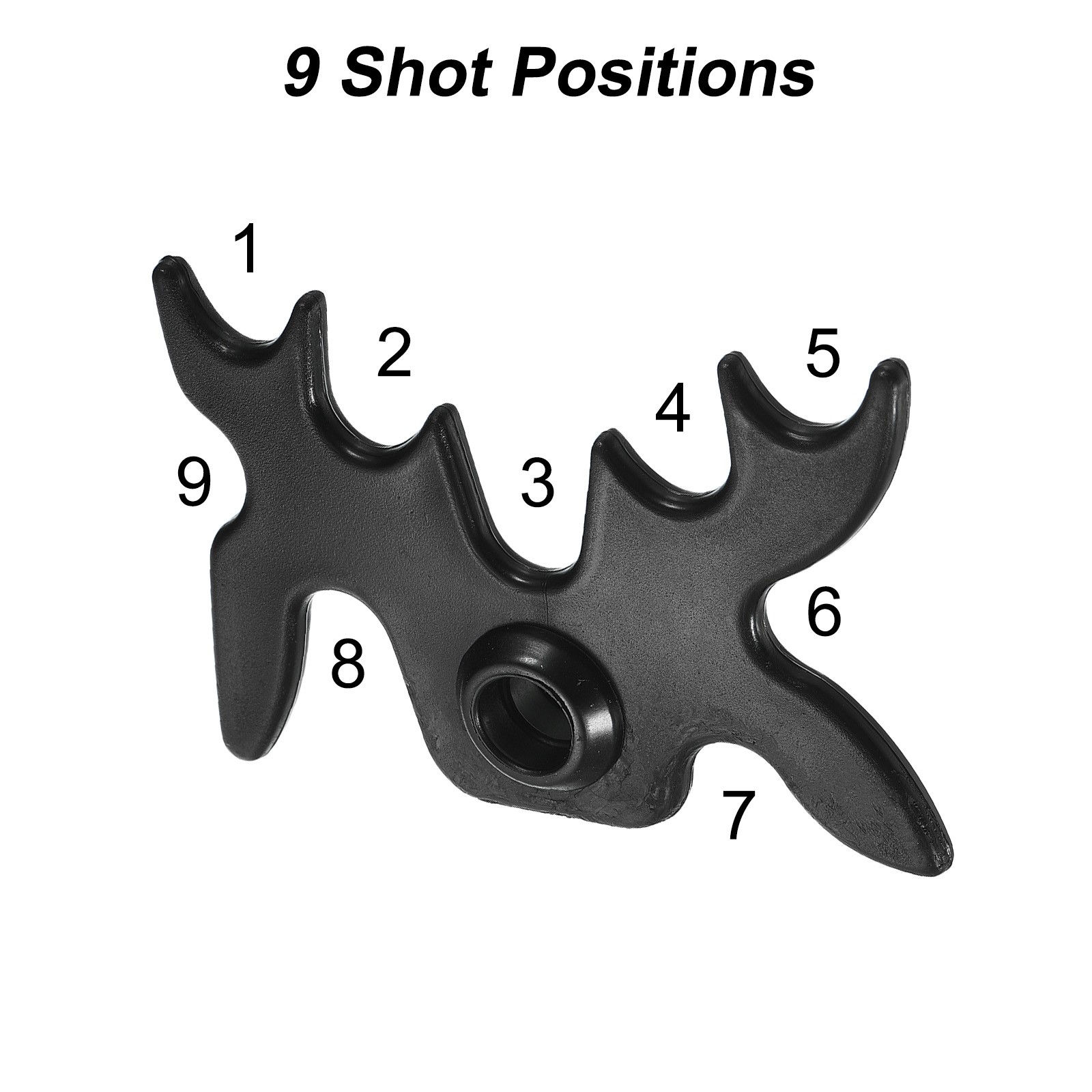 Billiard Bridge Head 13mm ID, 2pcs Plastic for Pool Table, Black