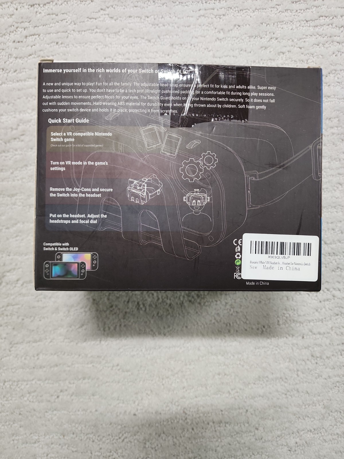 Bluearks Virtual Reality Headset For Nintendo Switch
