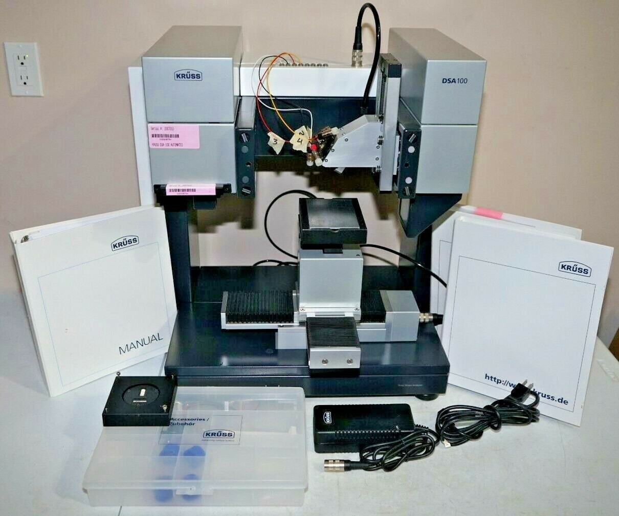 ^ Kruss DSA 100 Drop Shape Analyzer