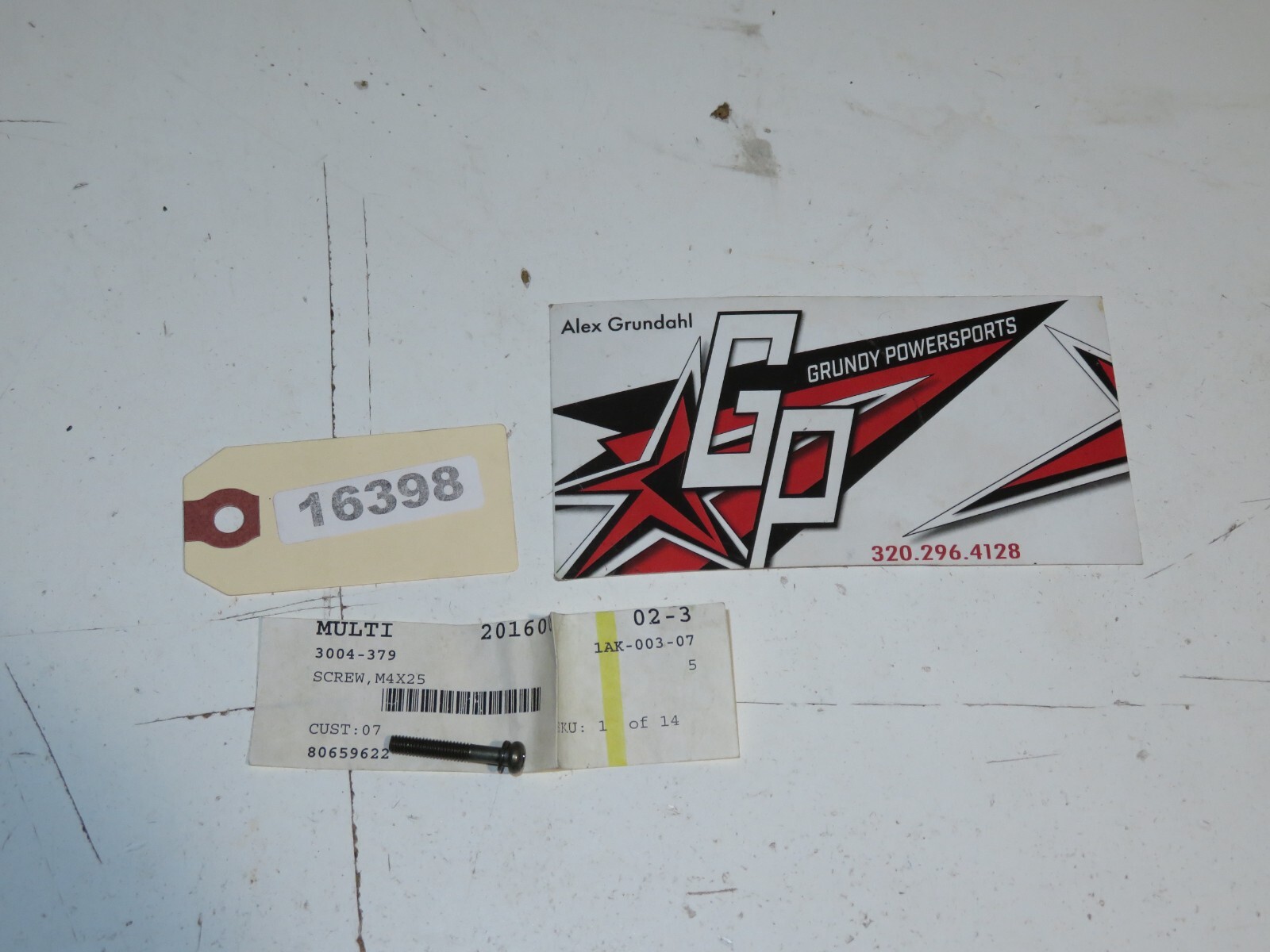 Arctic Cat - New OEM Screw with Washer M4 x 25 Phillips Qty 1	3004-379
