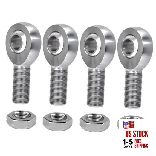 3/4" Heim Joint Rod End Bearing w/Jam Nut,RH & LH 3/4"-16 Thread x 3/4"-16-4Pk