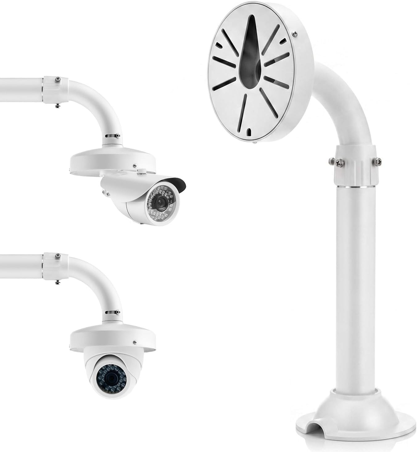 Adjustable Security Camera Wall Mount Bracket 15.7"-23.6" J-Type CCTV IP Dome