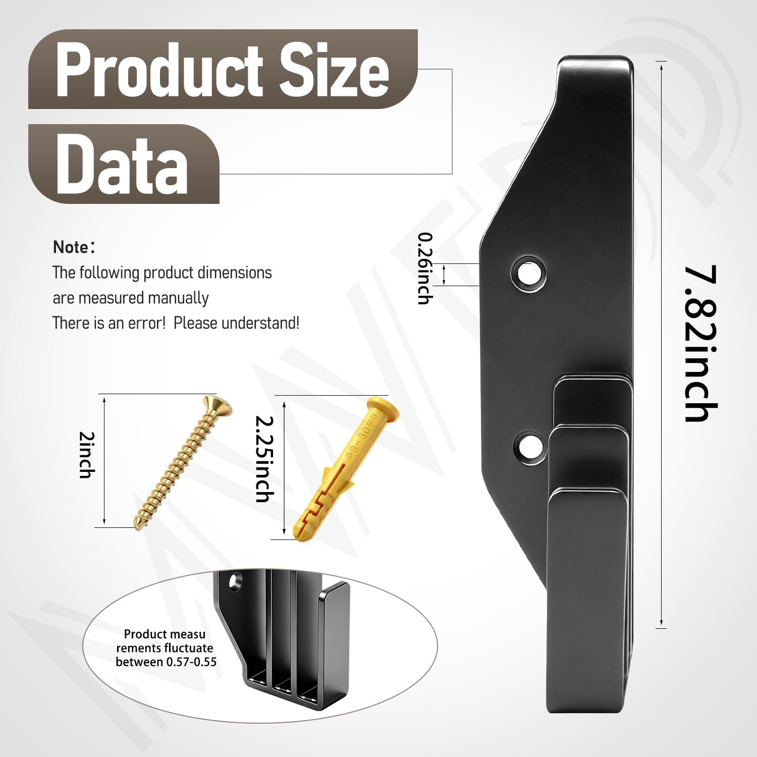 2 Pack Track Saw Guide Rails Holders, Track Mount Storage System Tracksaw Gui...