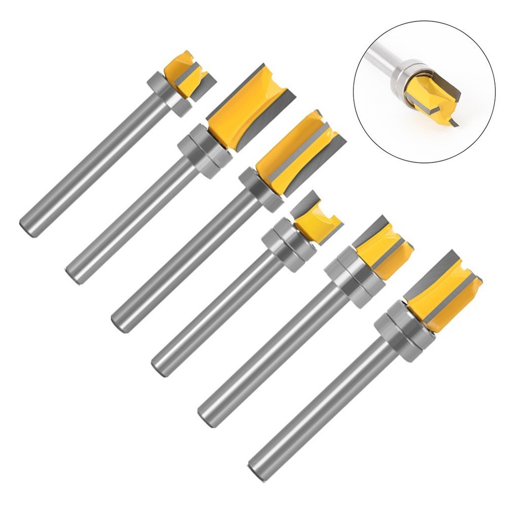 Efficient Straight End Milling Cutter for Woodworking 6mm Shank Long Lasting