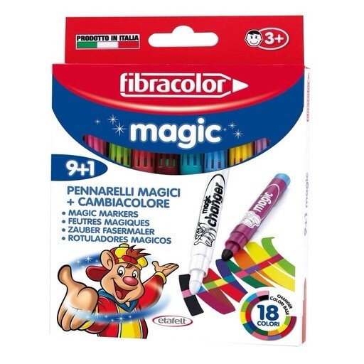 Fibracolor Magic Colour Change Pens 9+1