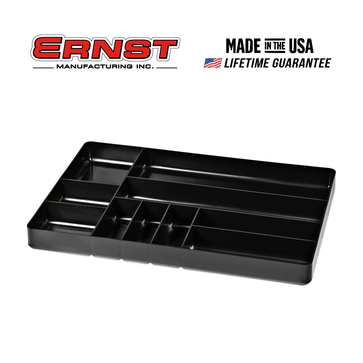 10-Compartments Tool Organizer Tray Drawer Box Stackable Toolbox Organization
