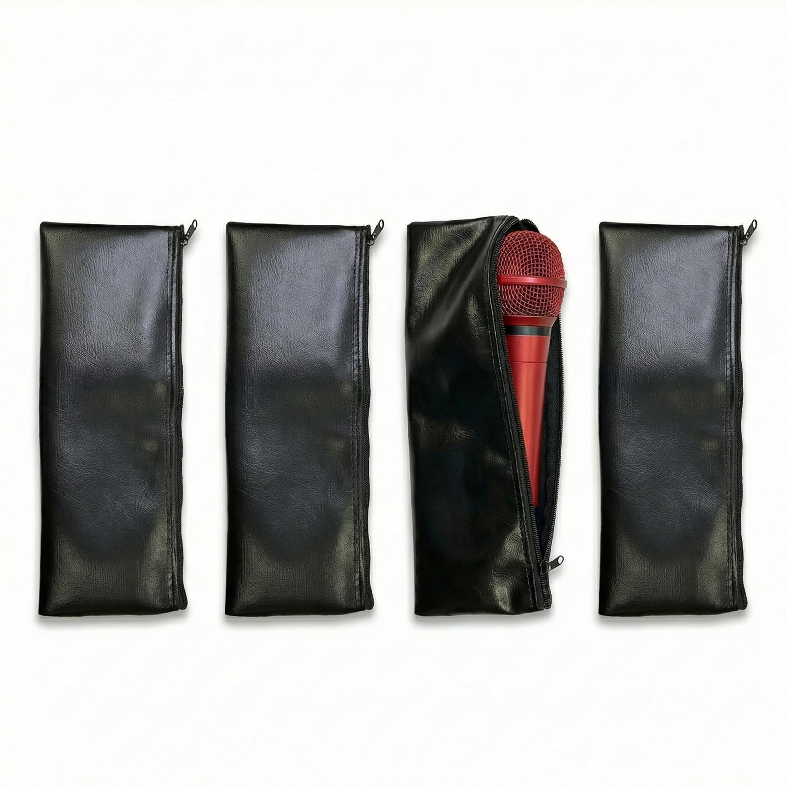 4Pcs Microphone Bag Case Storage Mic Protector for Wireless Devices Mini Slee...