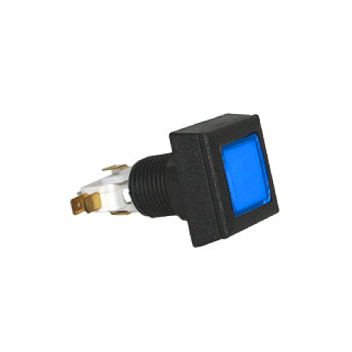 Pushbutton Square Small Low Profile Illuminated with Microswitch - 57-0004