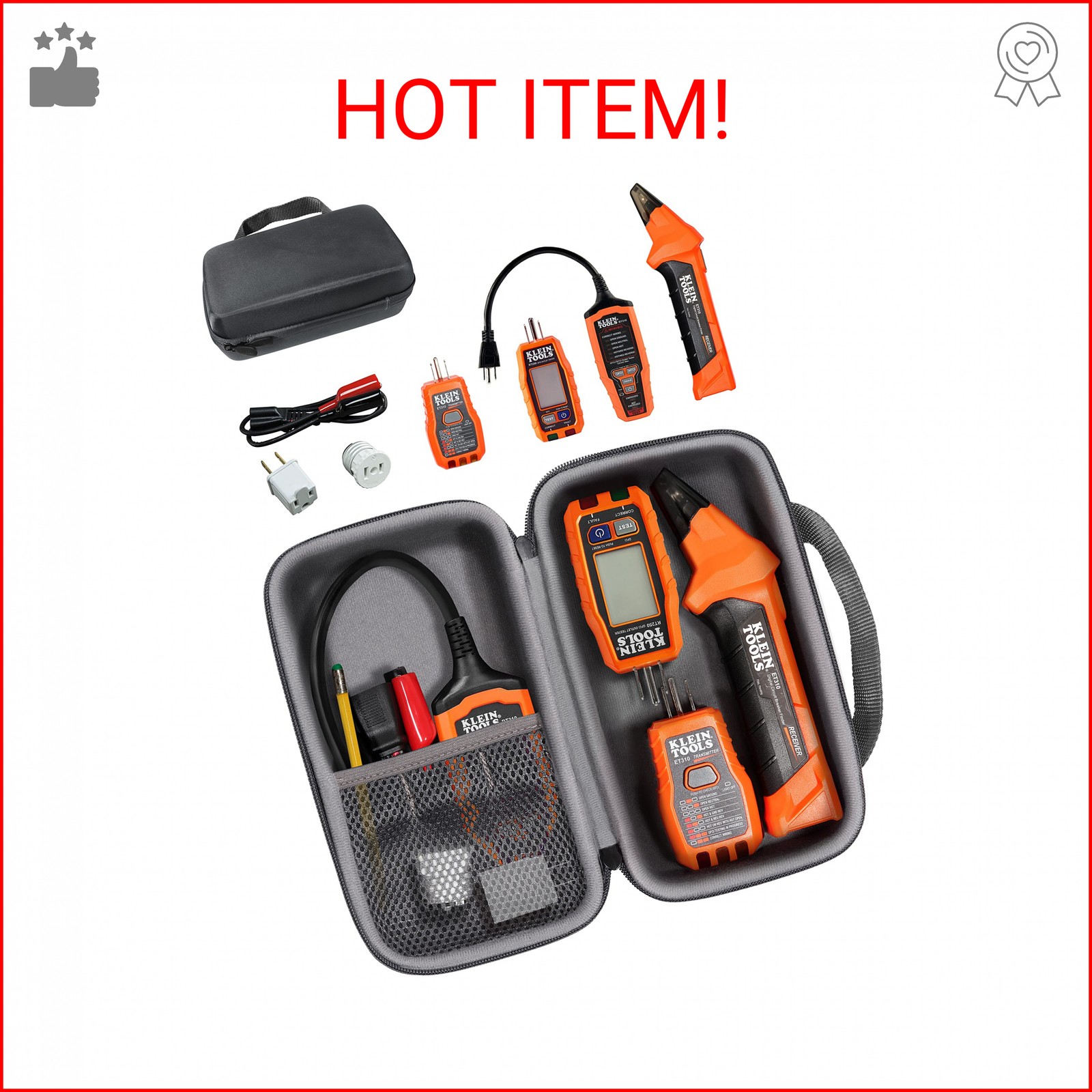 CaseSack case for Klein Tools 80016 Circuit Breaker Finder Tool Kit, ET310 AC Ci
