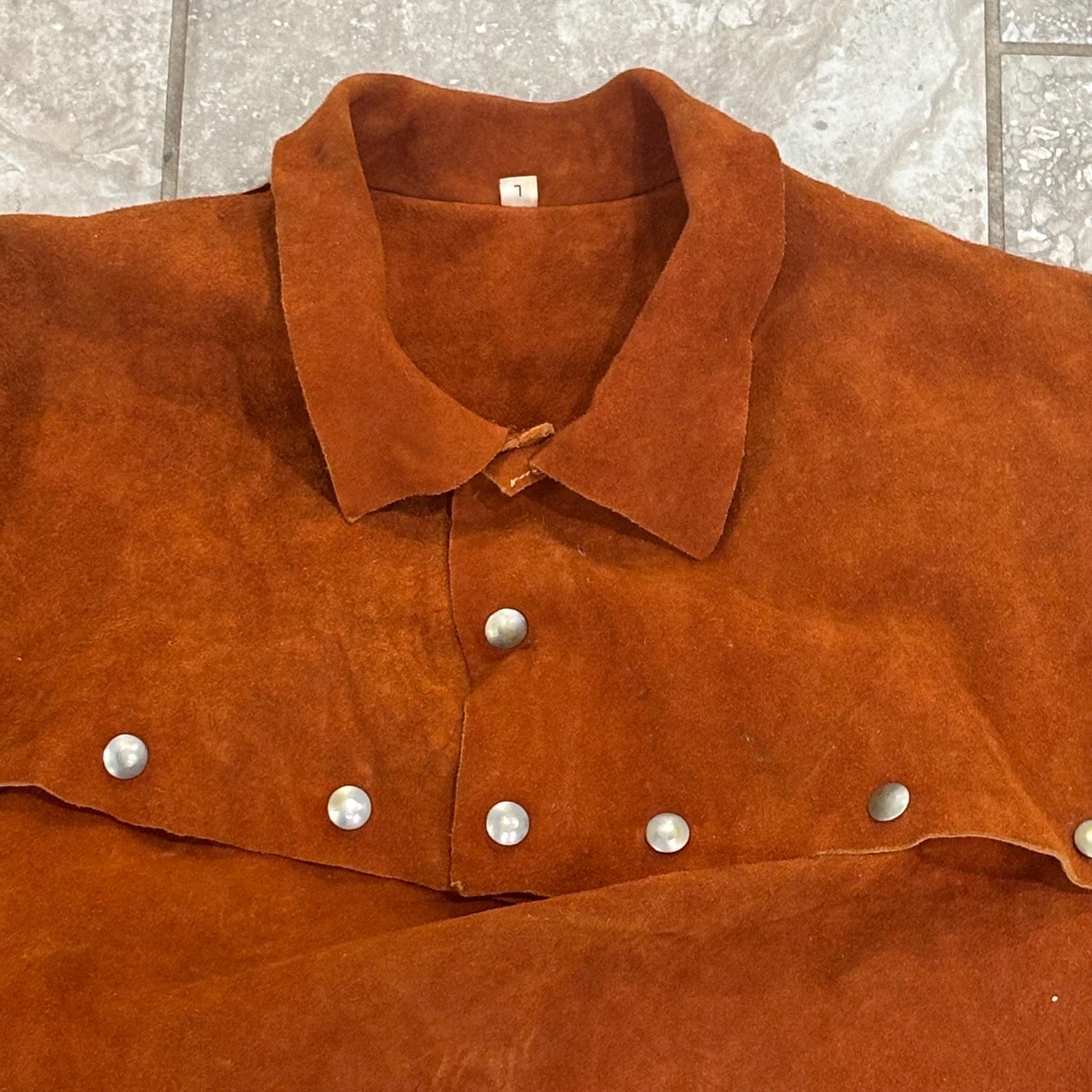 Men's Cowhide Leather Welding Capr Size Large