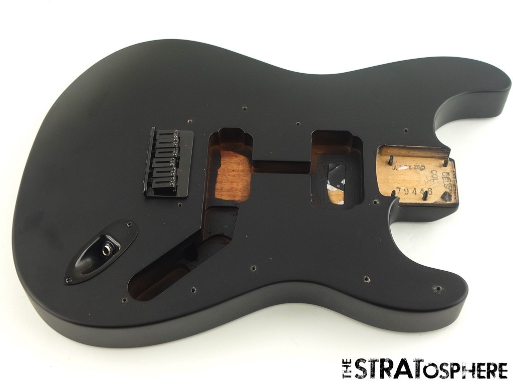 USA Fender JIM ROOT Stratocaster Mahogany HH Strat BODY + HARDWARE, Flat Black