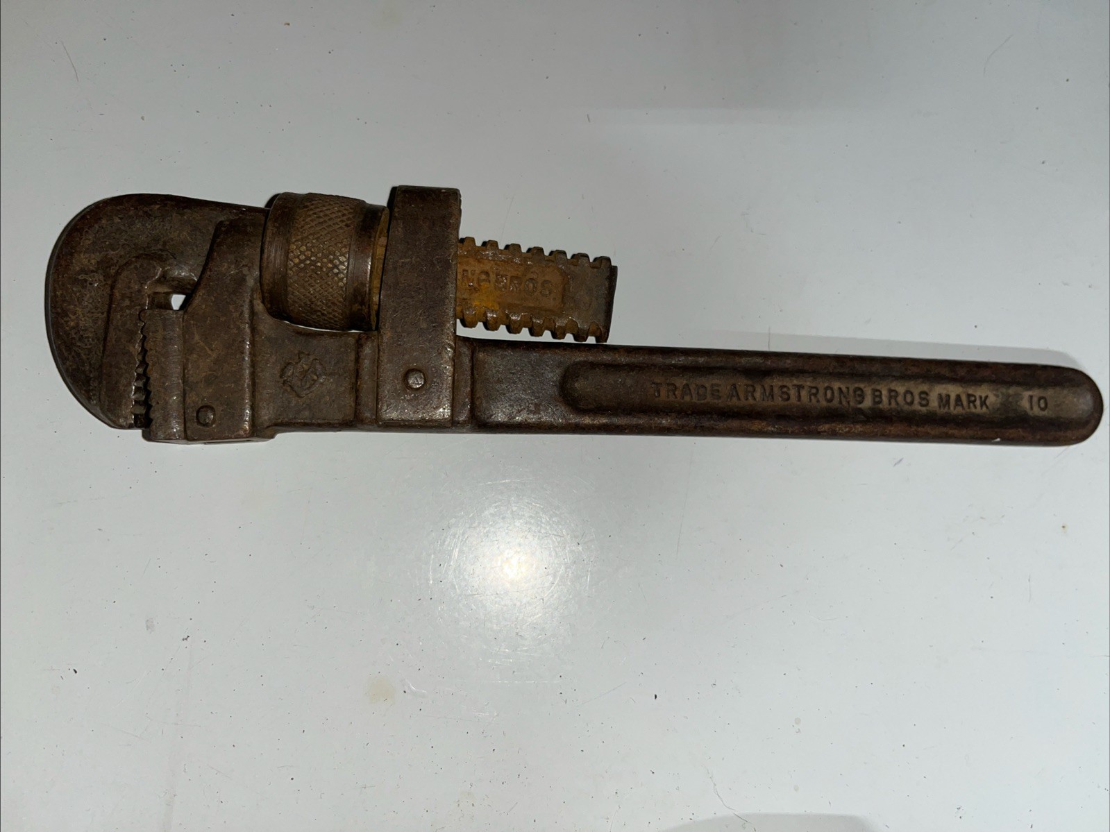Armstrong 10" Steel Pipe Wrench Made in USA Heavy Duty Pipe Wrench