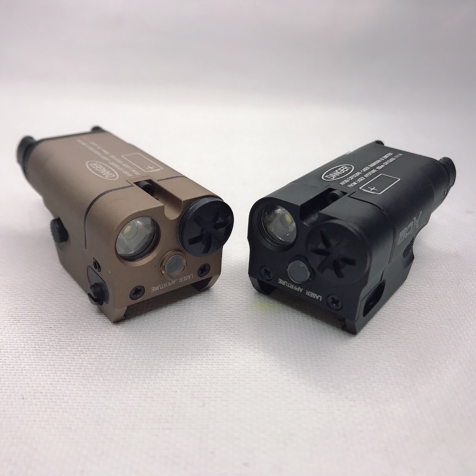 XC2 Tactical Light Compact Flashlight for 20mm With Red Dot Laser