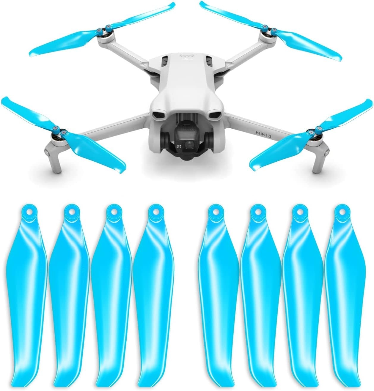 Stealth Blue Propellers for DJI Mini 3 & Lito 1/X1 - Enhanced Flight Performance