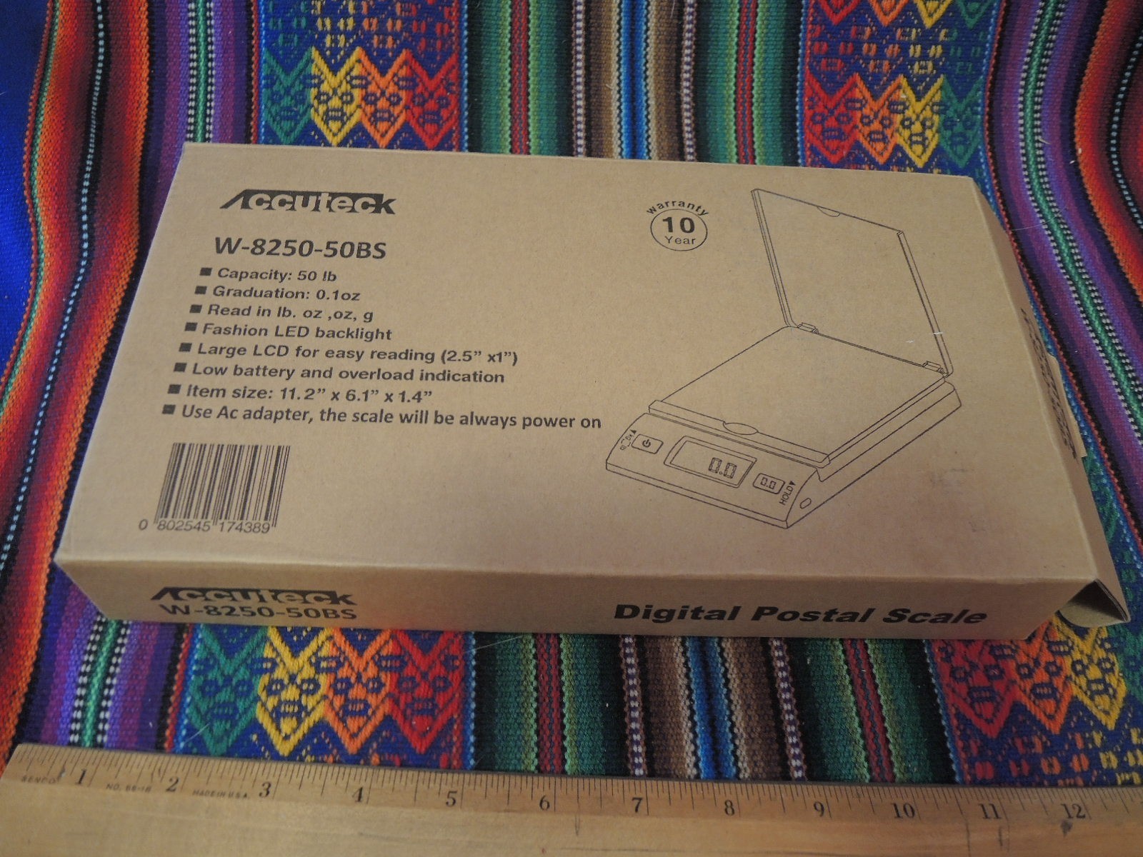 ACCUTECK DIGITAL SCALE #8250, NEW NEVER USED