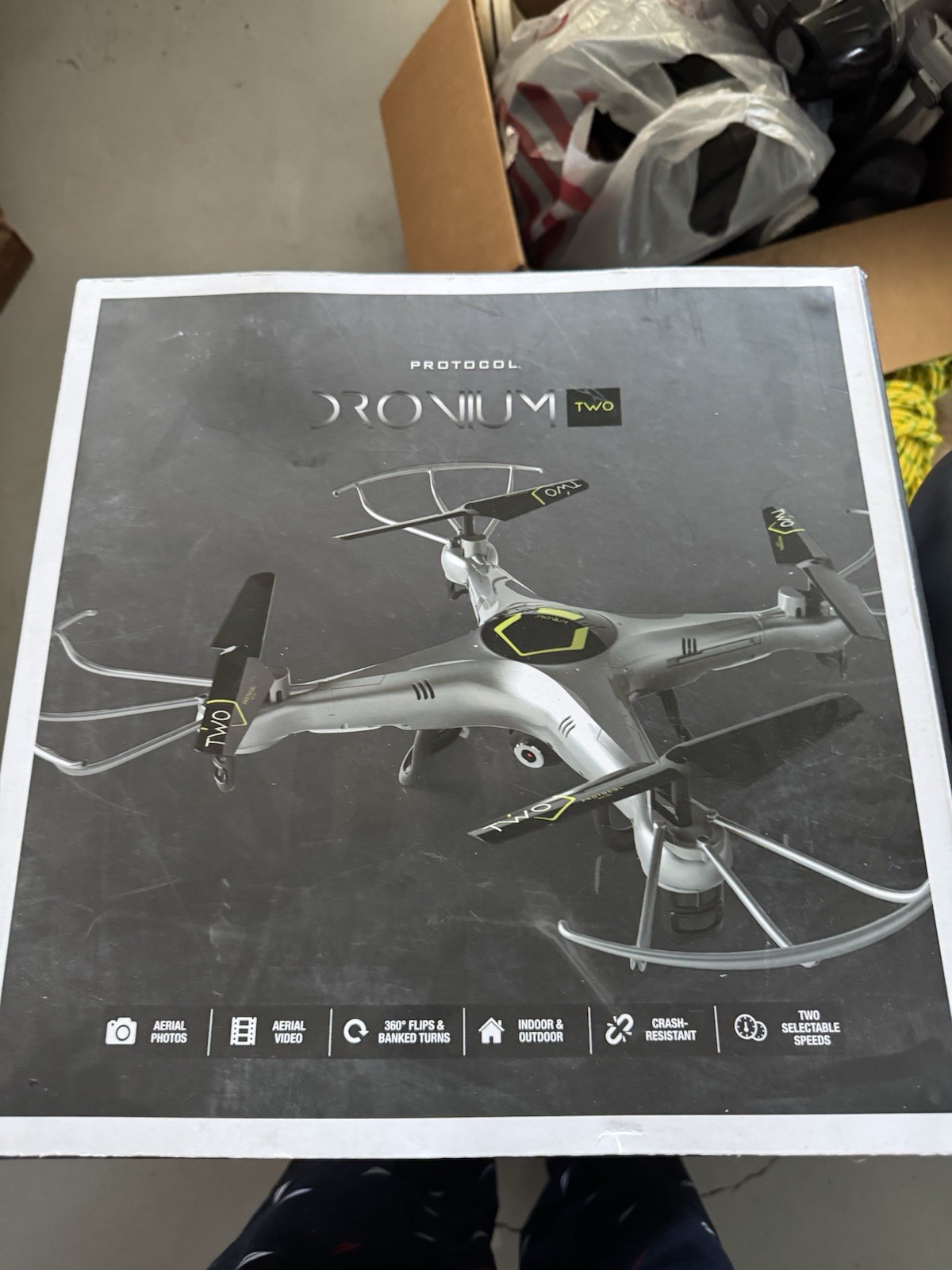 Protocol Dronium Remote-Controlled Quad-Copter silver