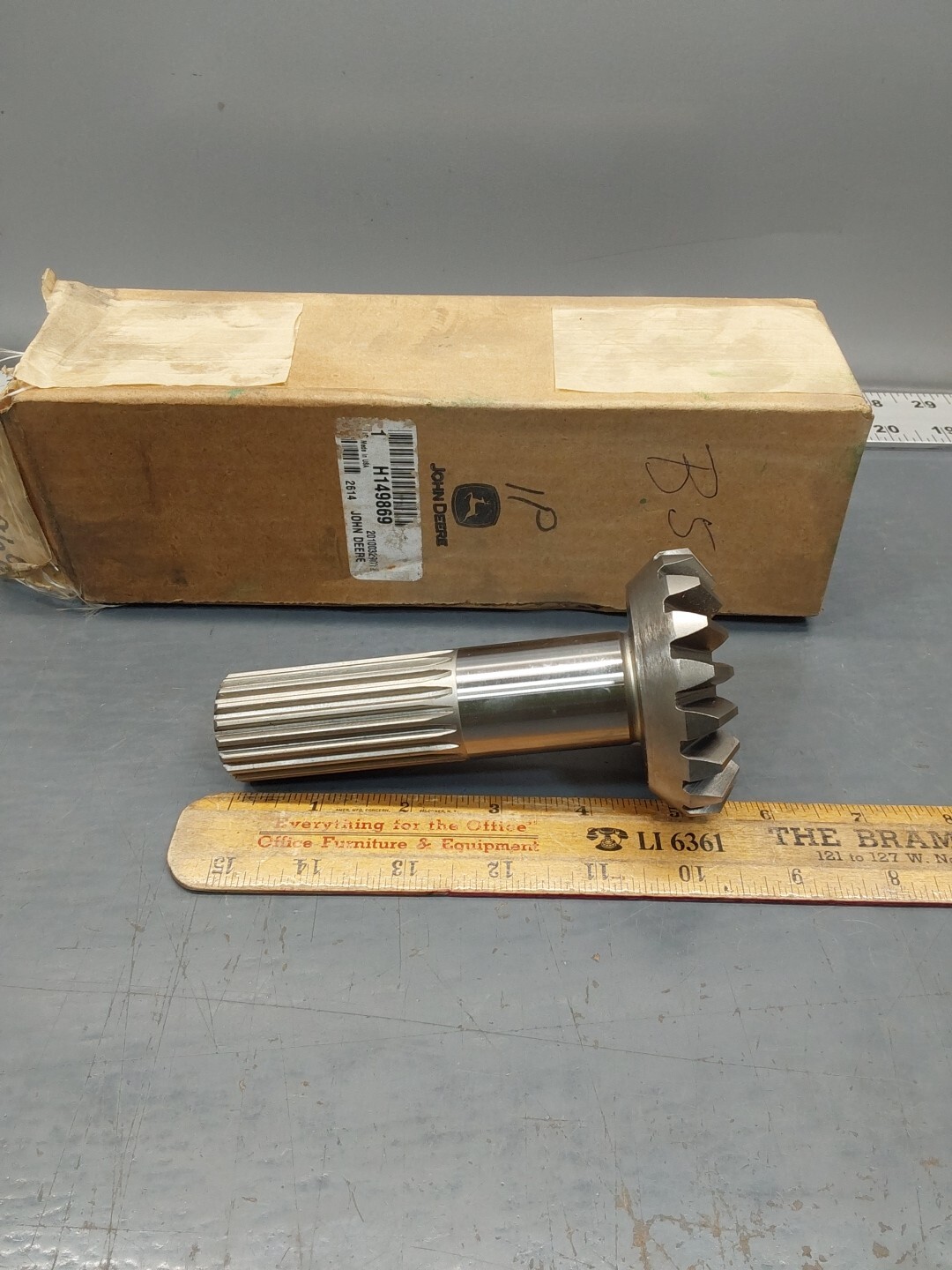 NOS John Deere H149869 Bevel Gear, Unloading Auger. 6620 7720 9410 9500 9500SH
