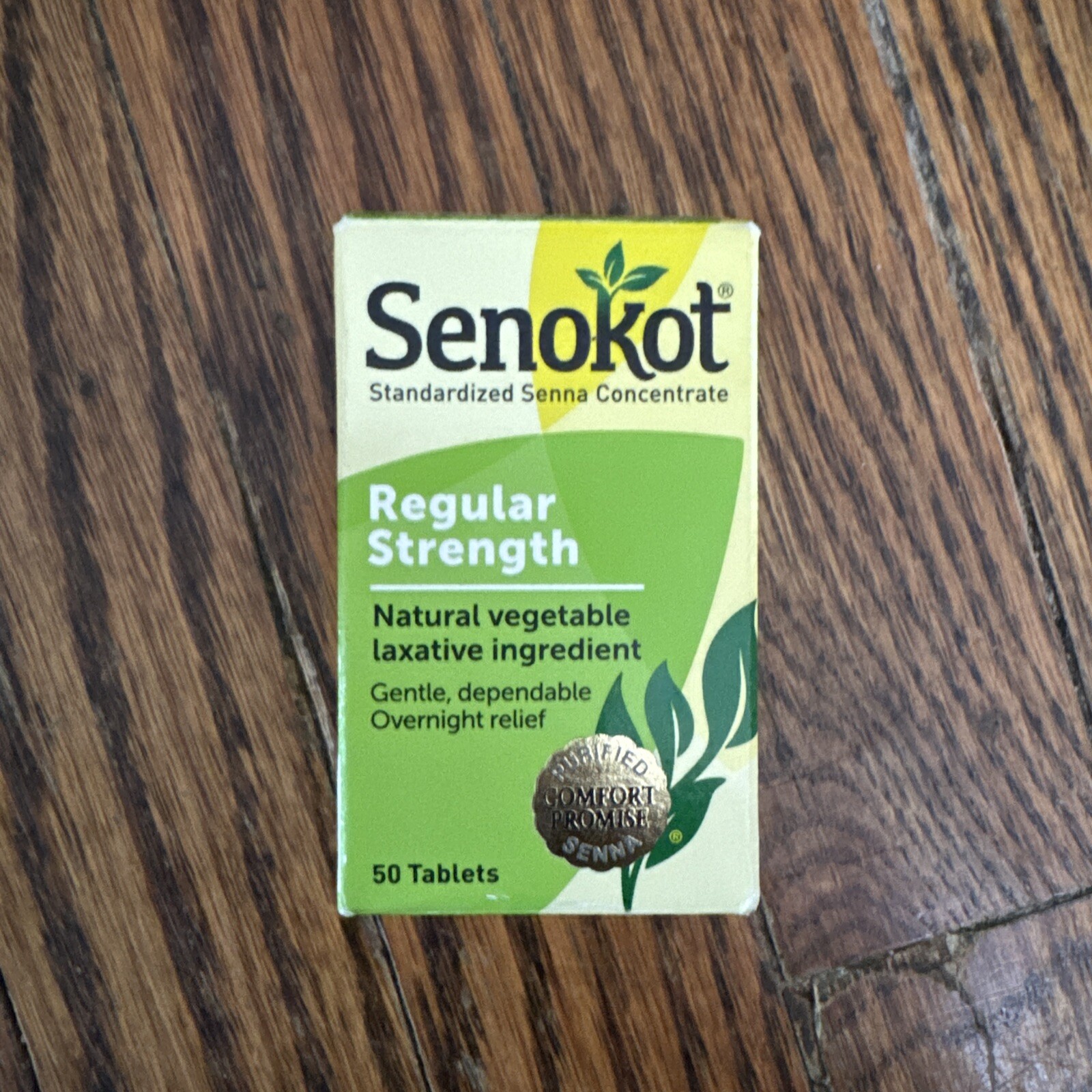 New Sealed Senokot Regular Strength  Natural Laxative 50 Tabs Exp 06/25