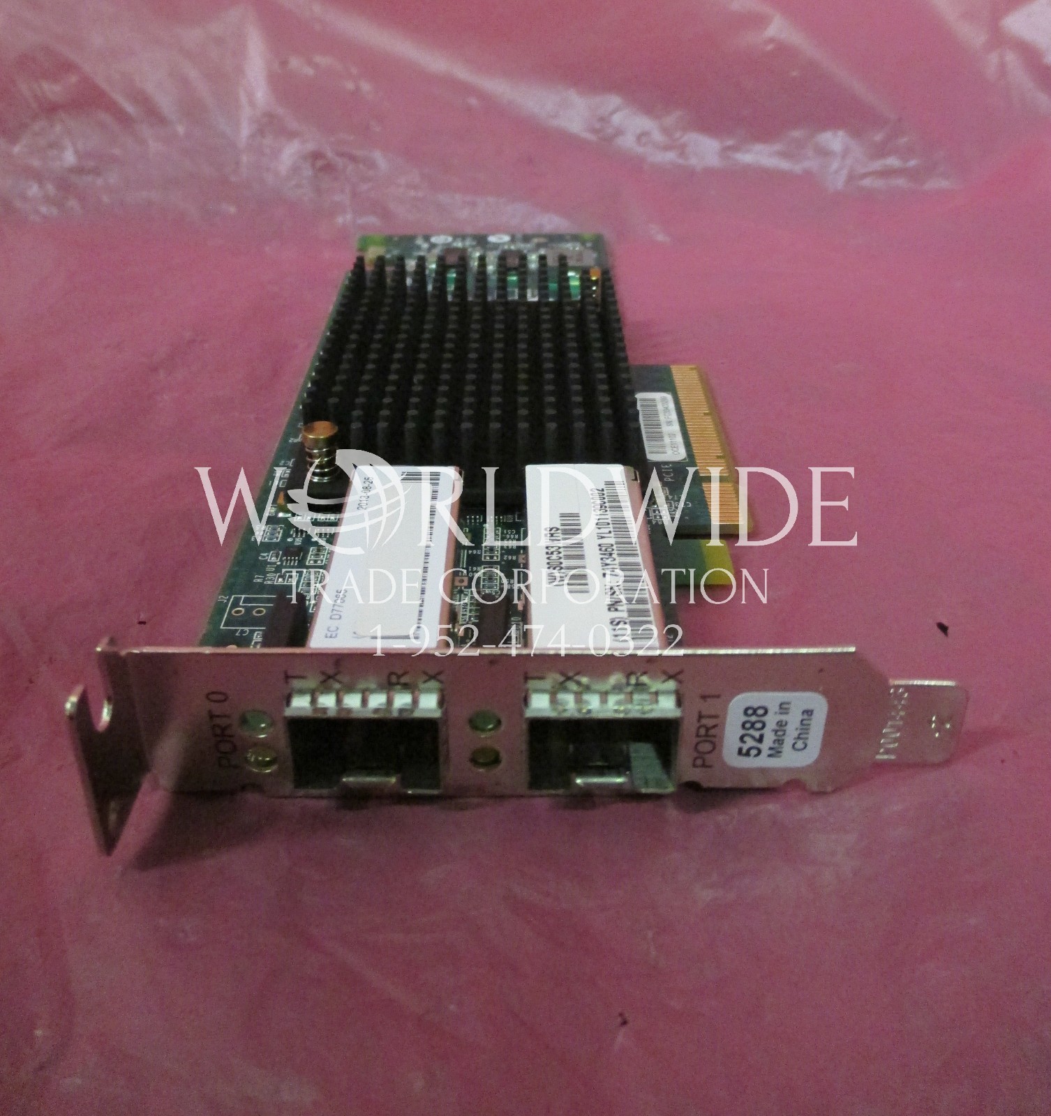 IBM 74Y3460 5286 10Gb 2-Port PCIe2 (x8) Ethernet Copper TwinAx SFP+ Adapter LP