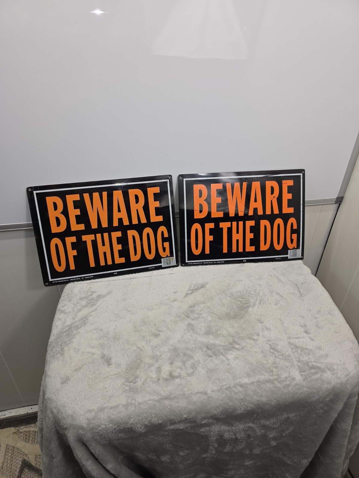 Hy-Ko Lot of 2  Beware Of The Dog Warning Sign