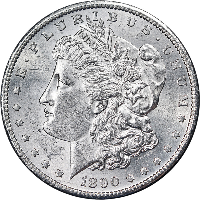 1890-S Morgan Silver Dollar Nice BU Blast White Nice Eye Appeal