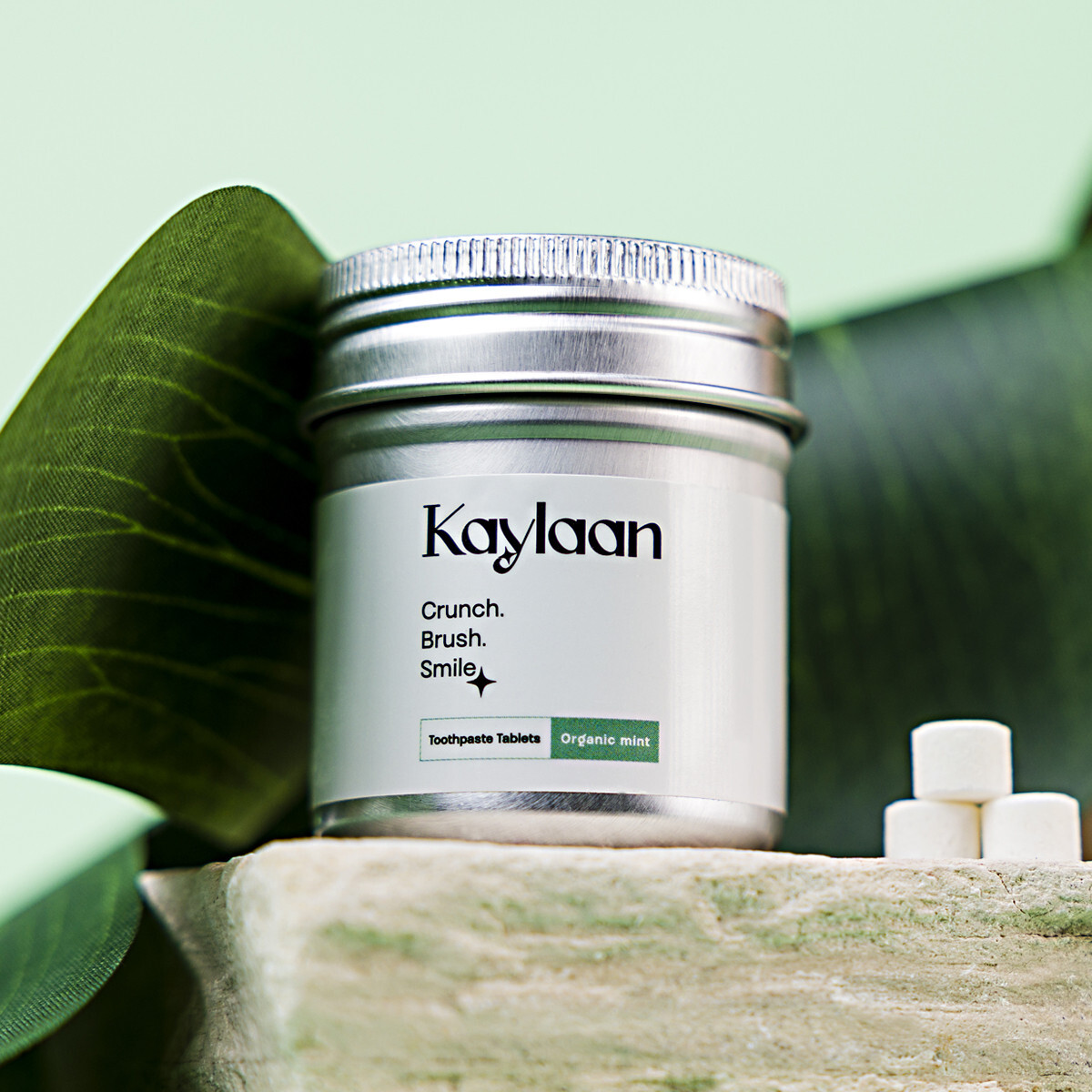 Kaylaan Fluoride Toothpaste Tablets - Mint Flavored - 90 Counts