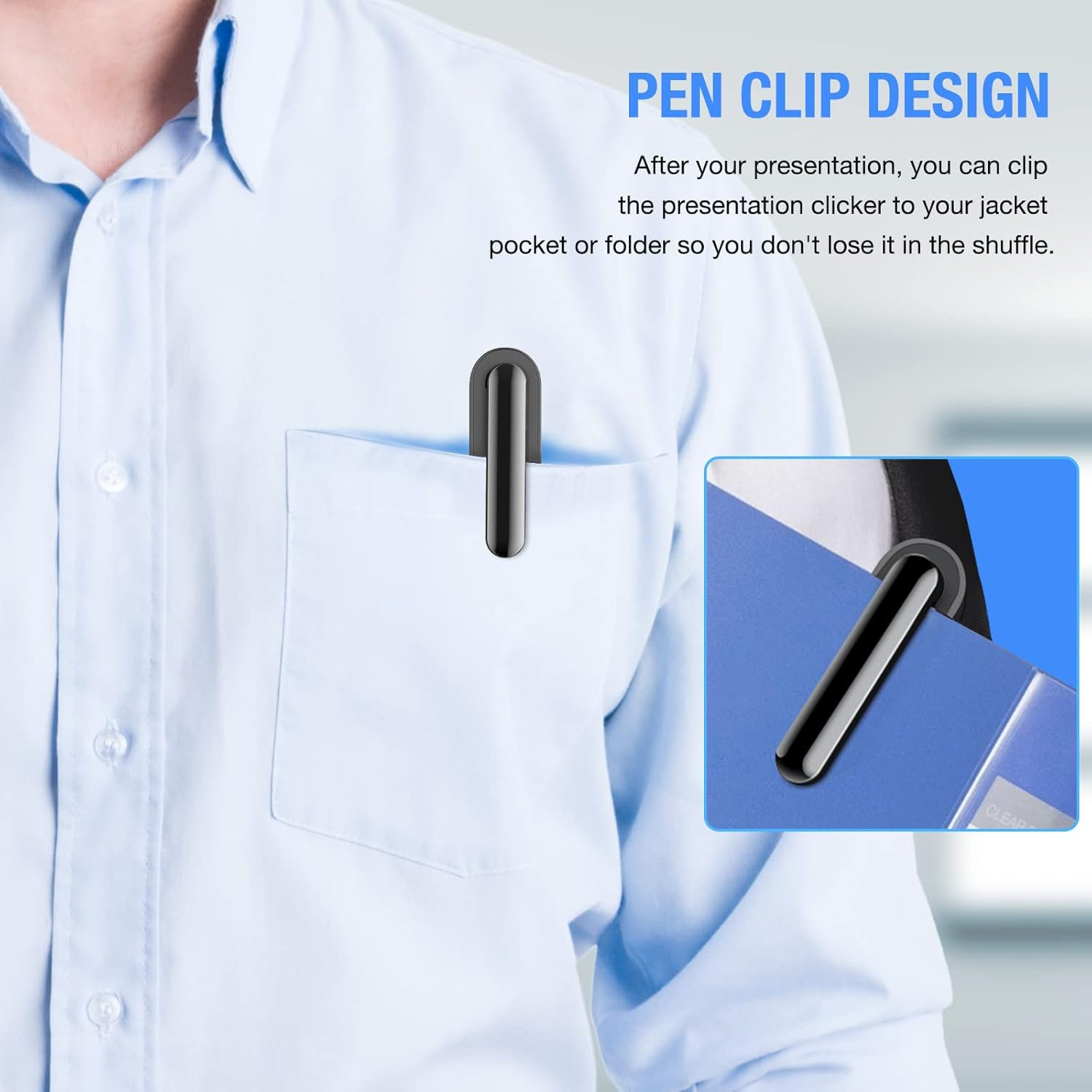 Laser Pointer for Presentations, Wireless Presenter Clicker for Powerpoint Slide
