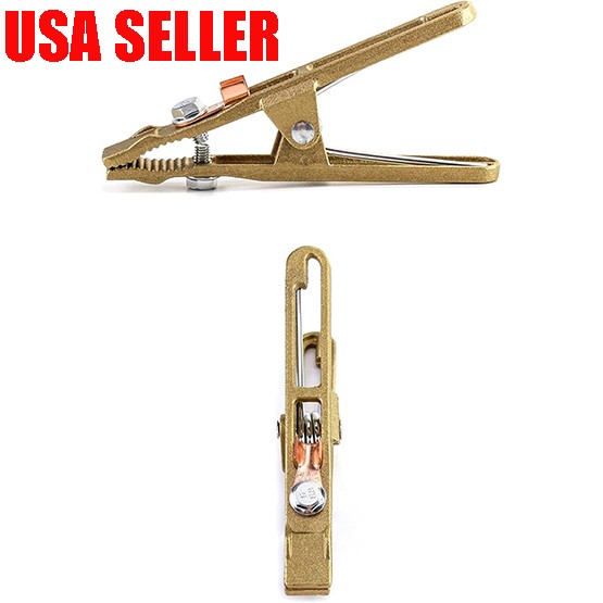 260A Brass Welding Ground Clamp A-Type Earth Clip for Arc Welding Machine 1pc
