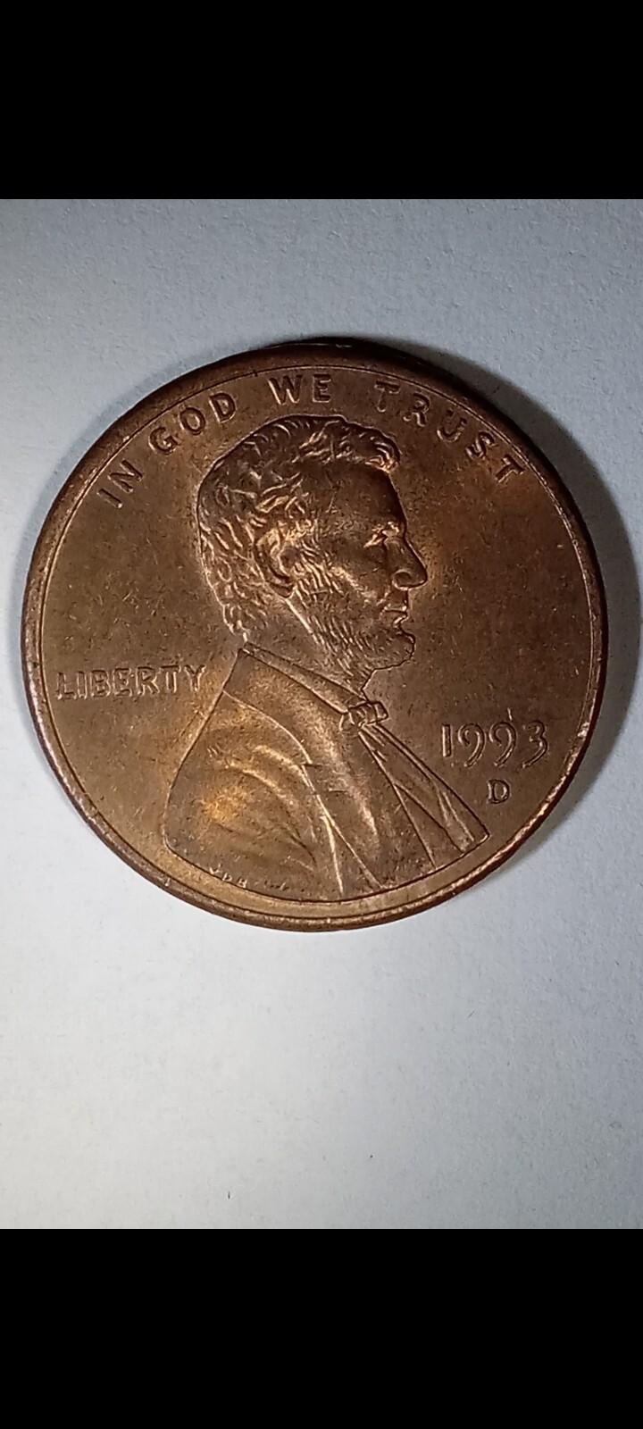 1993 Denver Lincoln Cent With Massive Doubled Ear!!