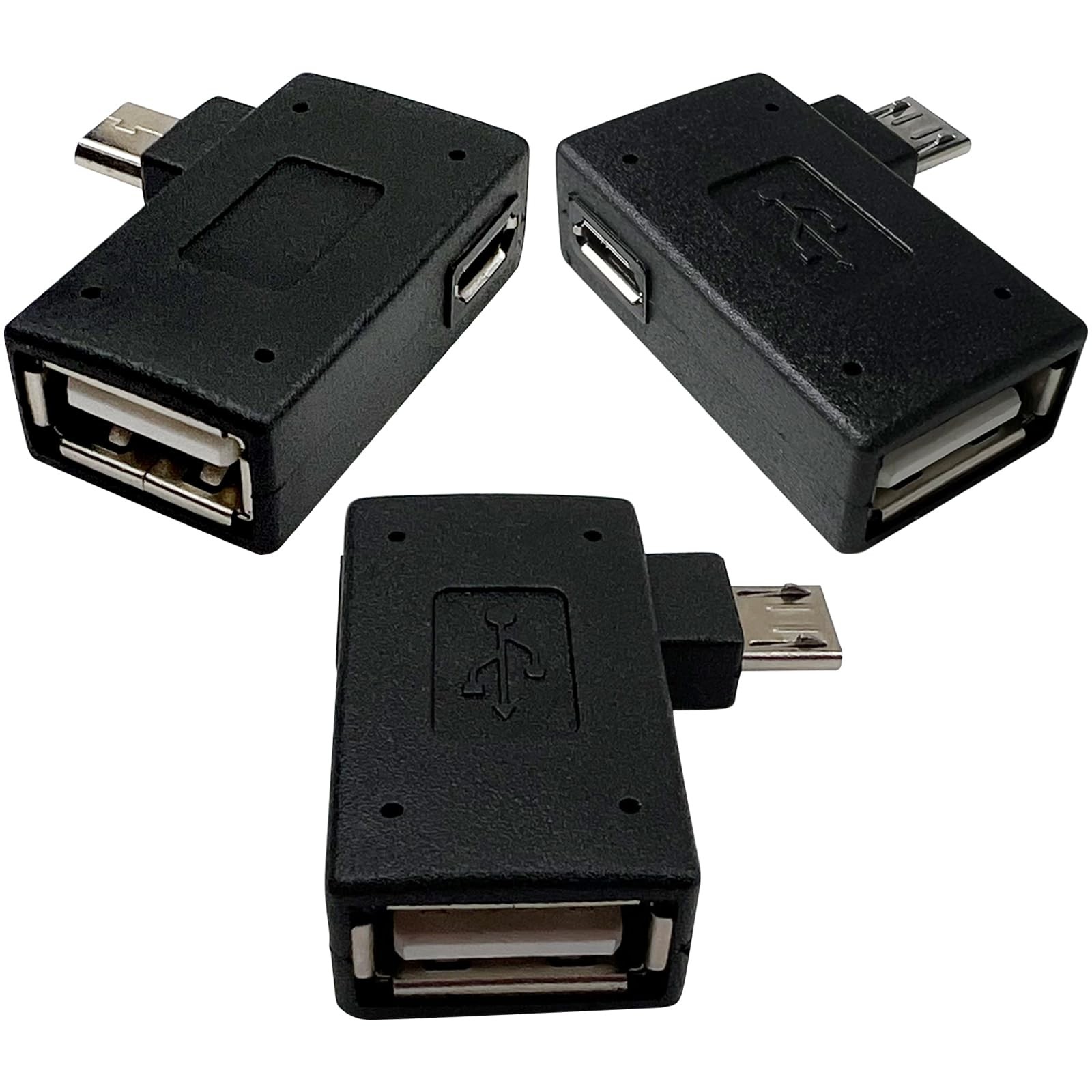 OTG Cable Adapter for Fire Stick 4K Max (3-Pack) – Expand Memory & Black