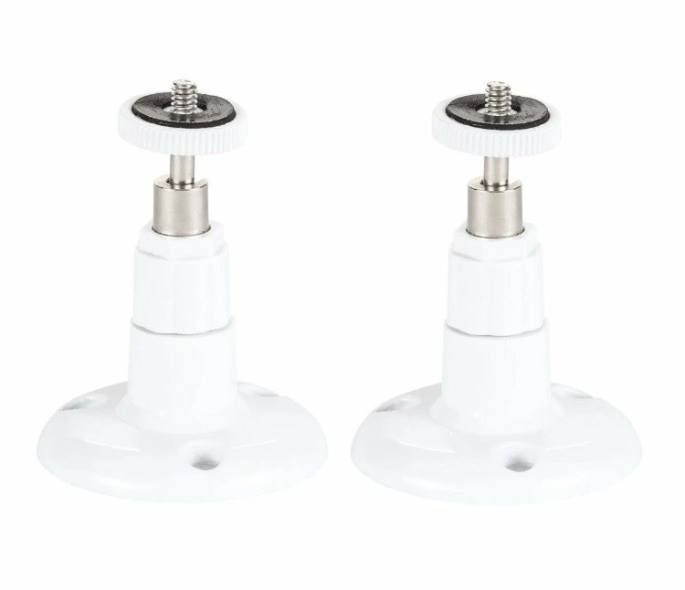 Security Wall Mount- Adjustable Indoor/Outdoor Mount – 2 X 2 Pack, White NIB